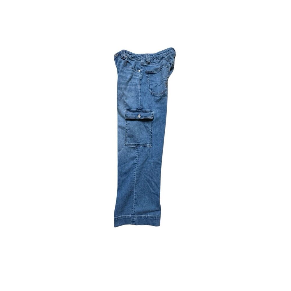 American Eagle Outfitters Blue Flare & Wide Leg Jeans - Picture 3 of 7